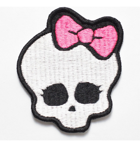 Patch Bordado Caveiras Caveira Monster High 6,4x7cm