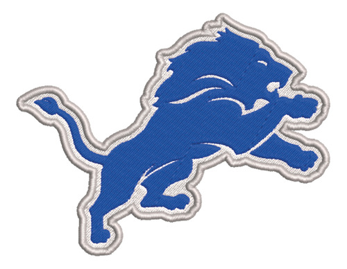 Patch Bordado Esportes Nfl Detroit Lions 8x8cm