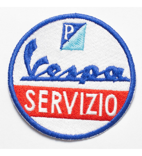 Patch Bordado Vespa Servizio 8x8cm