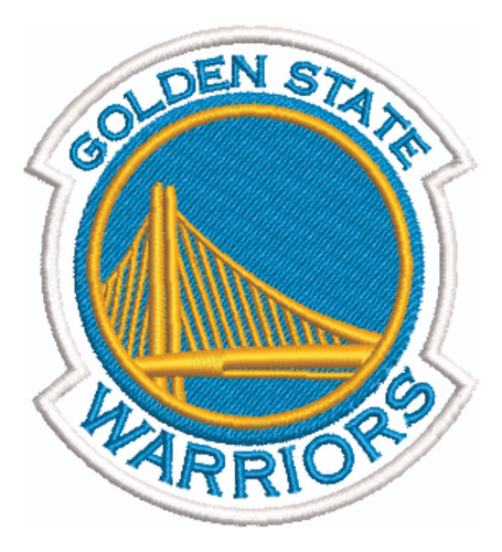 Patch Bordado Esportes Golden State Warriors 9x10cm