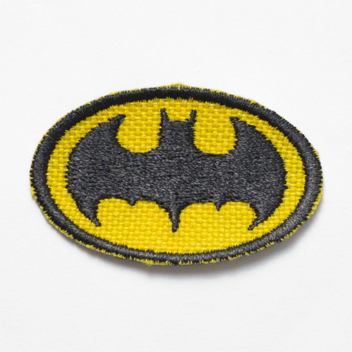 Patch Bordado Cartoons Batman Logo 3 Peças 5x3cm