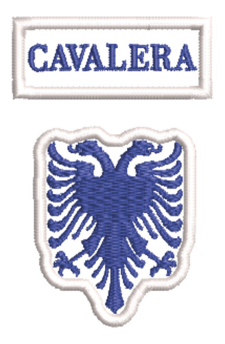 Patch Bordado Marcas Kit 2 Cavalera Logo E Tarjeta 4x5cm