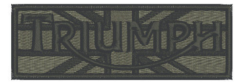 Patch Bordado Triumph England 11x3,7cm