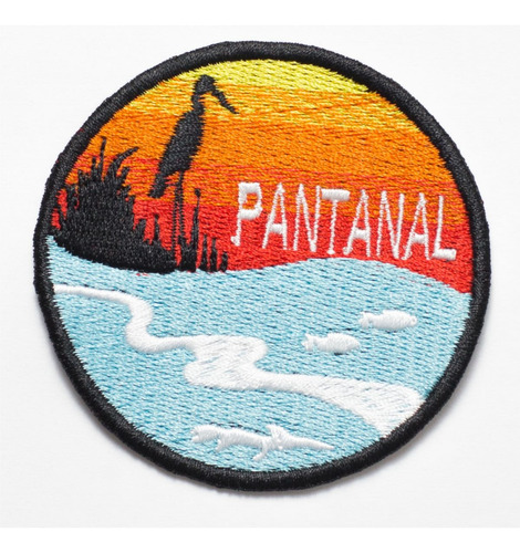 Patch Bordado Viagens Pantanal 7x7cm