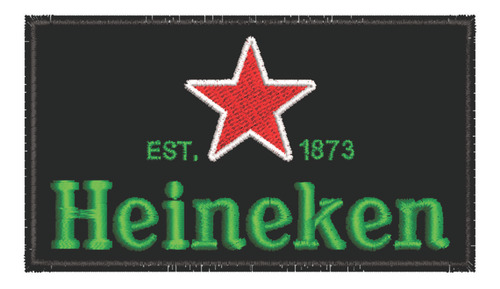 Patch Bordado Energéticos Heineken Logo 9x5cm