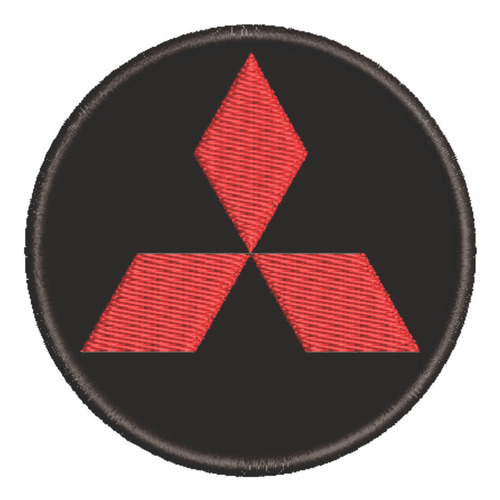 Patch Bordado Carros Mitsusbishi Logo 7x7cm