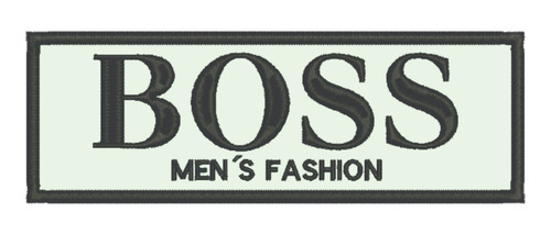 Patch Bordado Fórmula 1 Hugo Boss Mens Fashion Peito 15x5cm