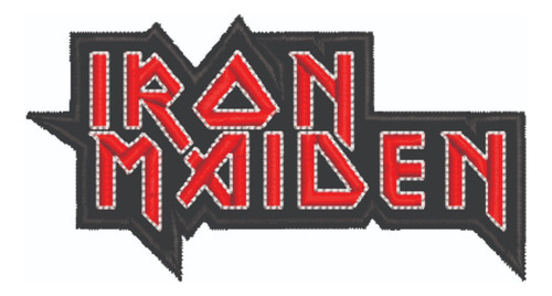 Patch Bordado Música Iron Maiden 10x5,2cm