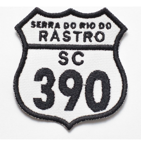 Patch Bordado Placas Serra Do Rio Do Rastro Sc390 5,6x6cm