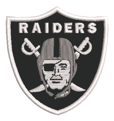 Patch Bordado Esportes Nfl Las Vegas Raiders 8x8cm