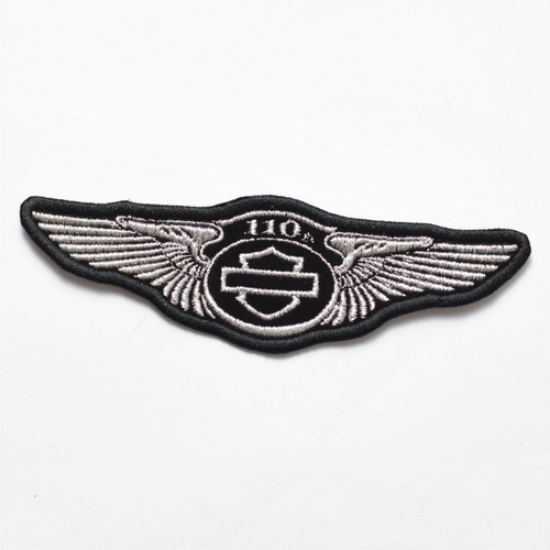 Patch Bordado Harley Davidson 110 Anos 10x3cm