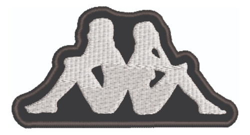 Patch Bordado Marcas Kappa Logo 10x5,3cm