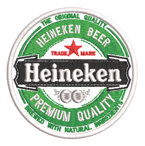 Patch Bordado Marcas Heineken 18x18cm