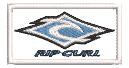 Patch Bordado Marcas Rip Curl 6x3cm