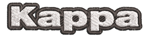 Patch Bordado Marcas Kappa Logo Com 10x2,3cm