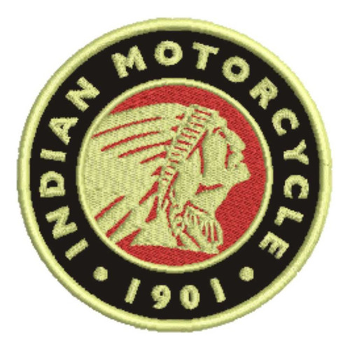 Patch Bordado Indian Motorcycles Indian Logo 9x9cm