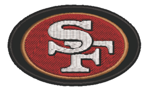 Patch Bordado Esportes Nfl Sao Francisco 49ers 8x5cm