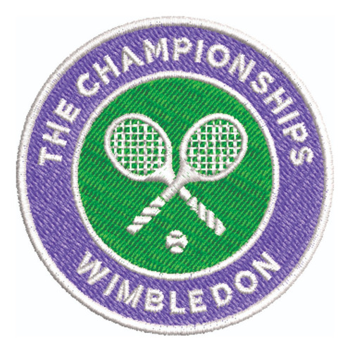 Patch Bordado Esportes Wimbledon Championships Tennis 6x6cm
