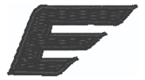 Patch Bordado Marcas Kit Ellus Logo 2x1,5cm