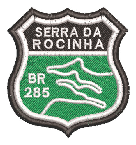 Patch Bordado Placas Serra Da Rocinha Br 285 6x6cm