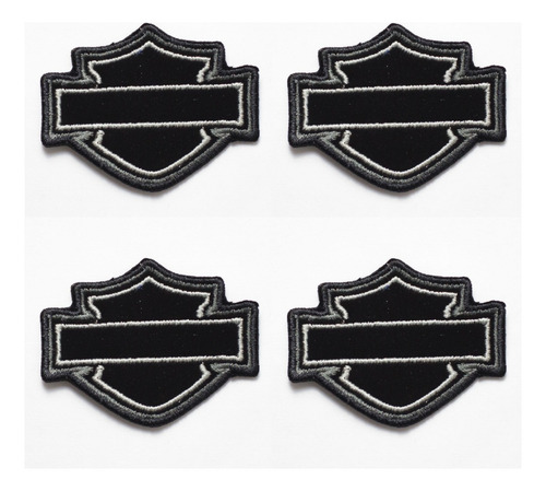 Patch Bordado Harley Davidson Body Shield 4x3,2cm