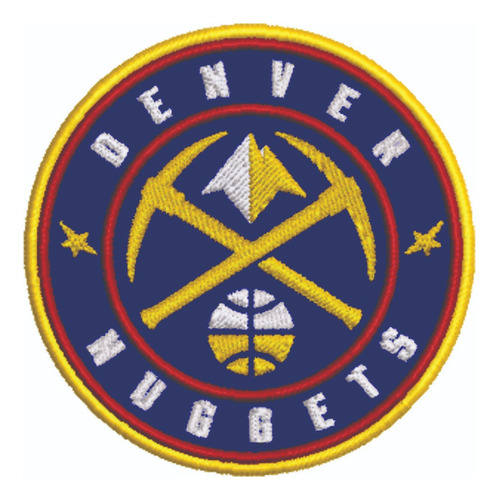 Patch Bordado Esportes Nba Denver Nuggets 8x8cm