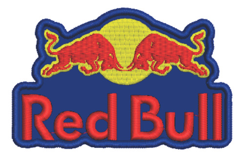 Patch Bordado Energéticos Red Bull 10x6,4cm