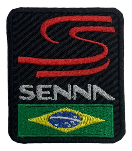 Patch Bordado Fórmula 1 Piloto Formula 1 Bandeira Br 6x7cm