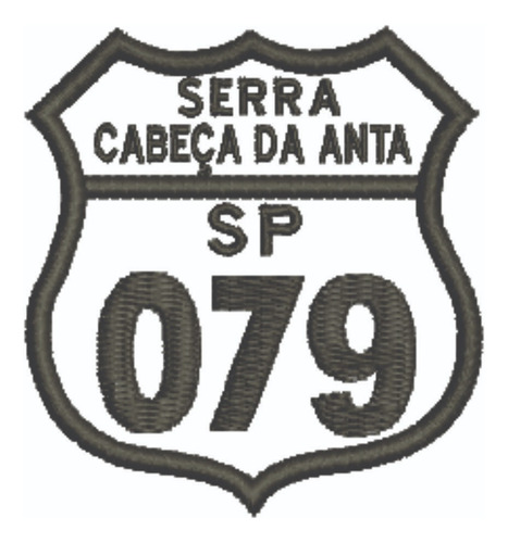 Patch Bordado Placas Serra Cabeça Da Anta Sp079 5,6x6cm