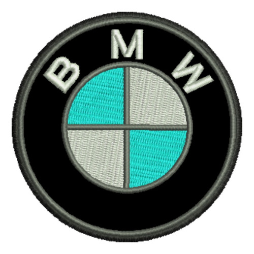 Patch Bordado Bmw Logo 8x8cm
