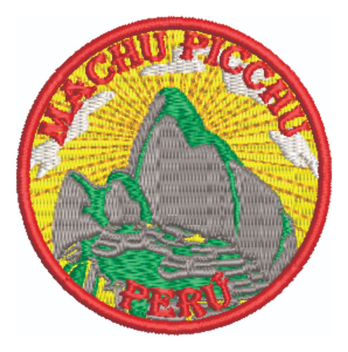 Patch Bordado Placas Machu Picchu 7x7cm
