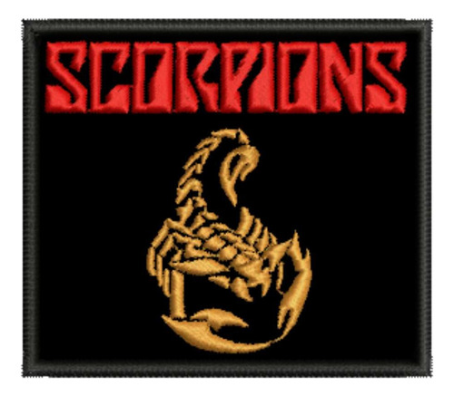 Patch Bordado Música Scorpions 8x7cm