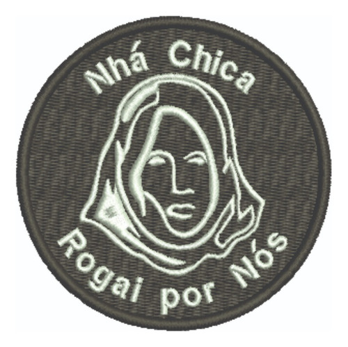 Patch Bordado Religiosos Nhá Chica 8x8cm