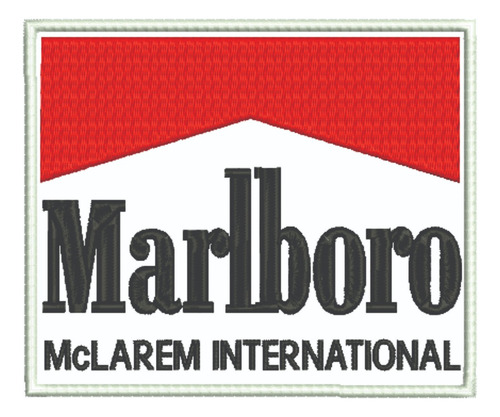 Patch Bordado Marcas Marlboro Peito E Costas 15x36cm
