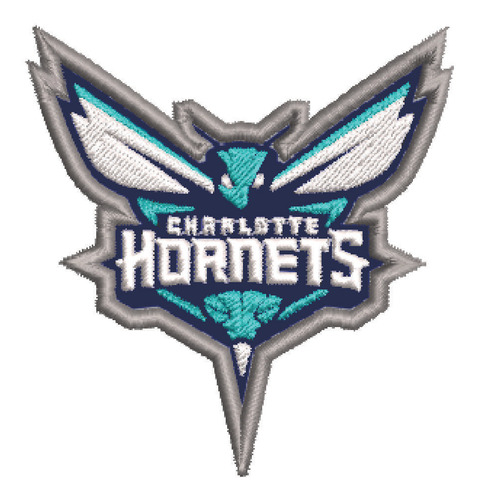 Patch Bordado Esportes Nba Charlotte Hornets 7,7x8cm