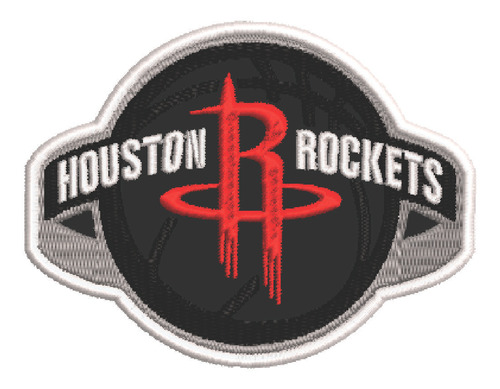 Patch Bordado Esportes Houston Rocket 7,5x10cm