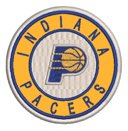 Patch Bordado Esportes Indiana Pacers 8,5x8,5cm