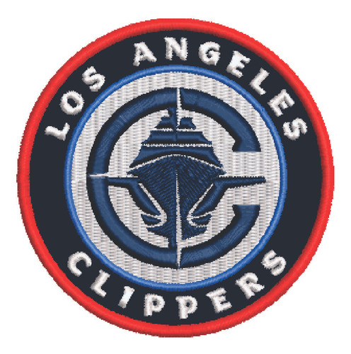 Patch Bordado Esportes Nba Los Angeles Clippers 8x8cm
