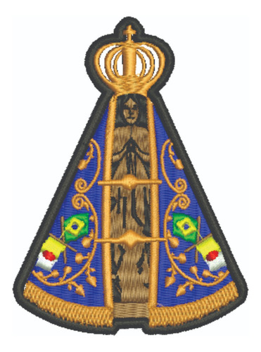 Patch Bordado Religiosos N S Aparecida 3,6x5cm