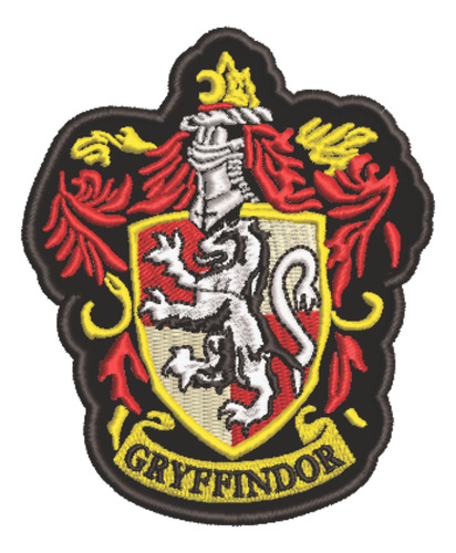 Patch Bordado Cartoons Gryffindor Grifinoria 8x10cm