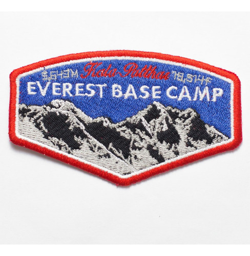 Patch Bordado Placas Everest Base Camp 11x6,5cm