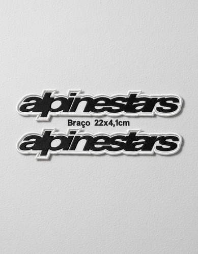 Patch Bordado Acessórios Alpinestars Braços 22x4,1cm