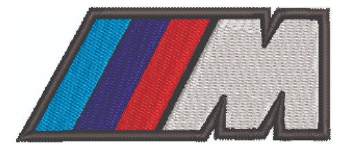 Patch Bordado Bmw Logo 8x3,3cm