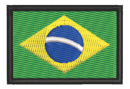 Patch Bordado Bandeiras Bandeira Brasil 4,5x3cm
