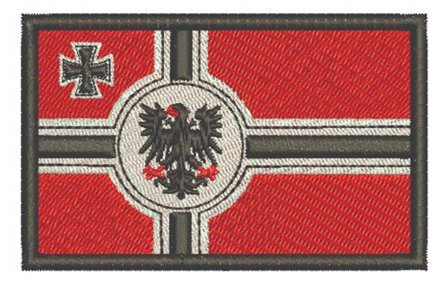 Patch Bordado Bandeiras Bandeira Alemanha Imperio 8x5cm