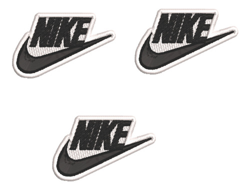 Patch Bordado Marcas Kit 3 Nike Logo Com Nike 7x4cm