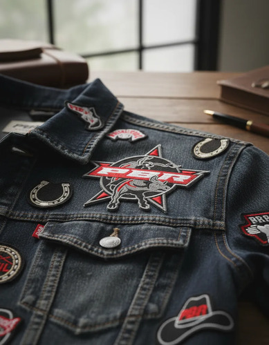 Patch Bordado Marcas Pbr Cowboy Country 20x20cm