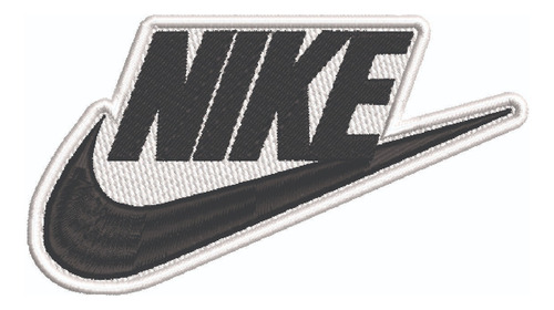 Patch Bordado Marcas Nike Logo Com Nike 14x7,5cm