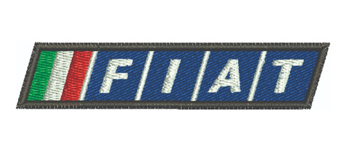 Patch Bordado Carros Fiat Logo 9x2cm