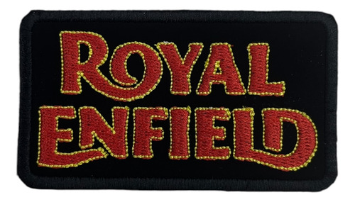 Patch Bordado Royal Enfield Tarjeta 2 8x4,5cm